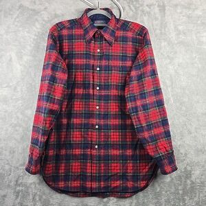 Vintage Pendleton Wool Shacket Mens Medium Macpherson Red Tartan 60s 70s Shirt‎